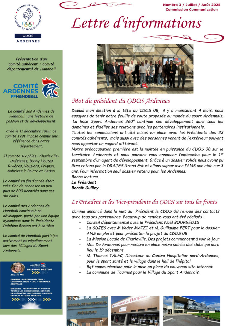 newsletter n°3 1