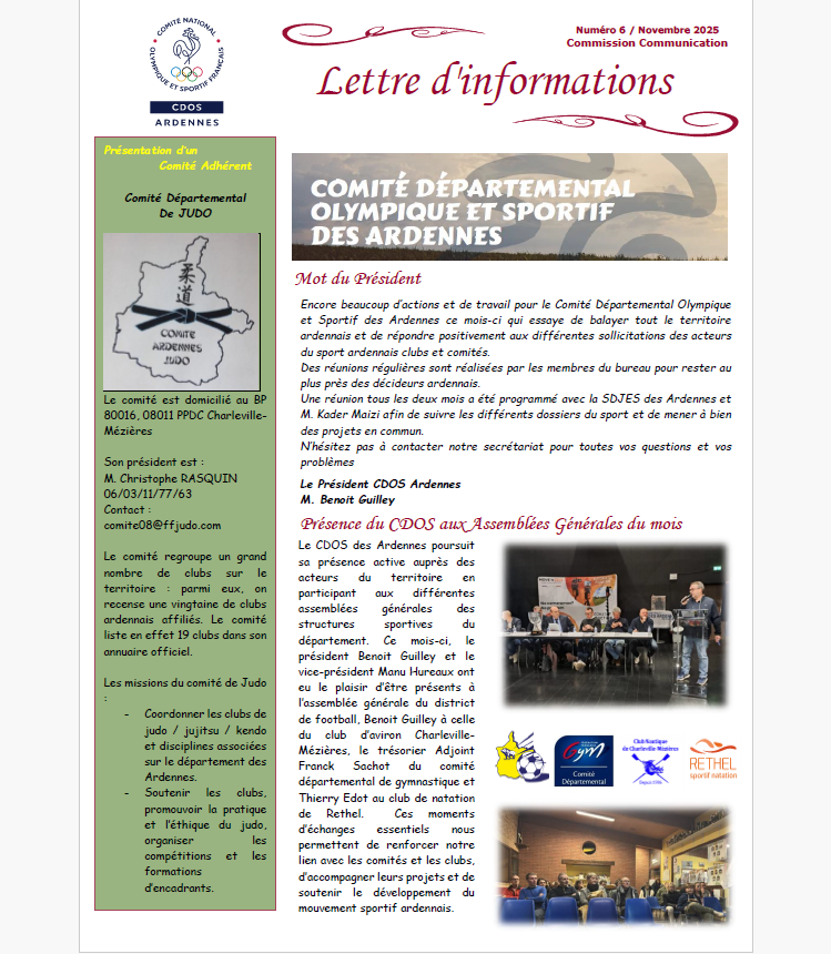 newsletter n°6