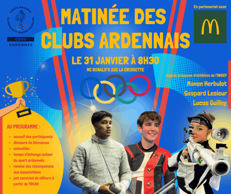 affiche matinée des clubs ardennais