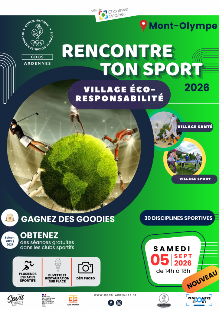 affiche rencontre ton sport 2026